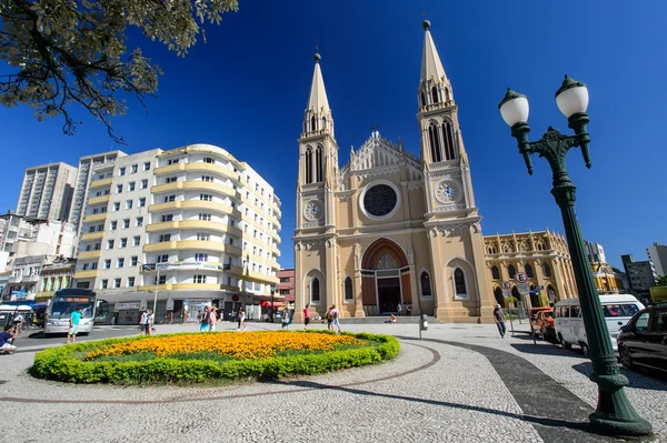 Καθεδρικός ναός στην curitiba, Βραζιλία — Φωτογραφία Αρχείου