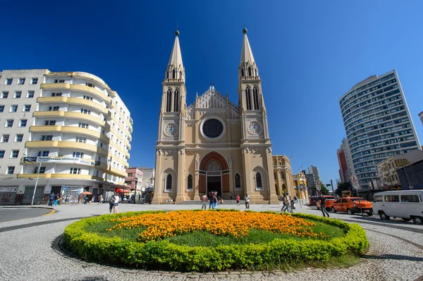 Καθεδρικός ναός στην curitiba, Βραζιλία — Φωτογραφία Αρχείου