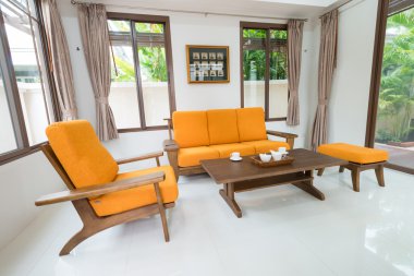 Modern yemek odası. 