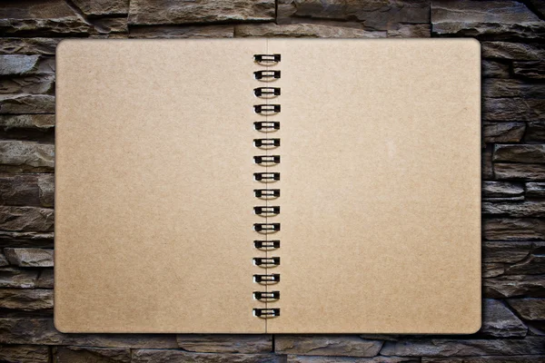 Brickwall Notebook — Stok fotoğraf