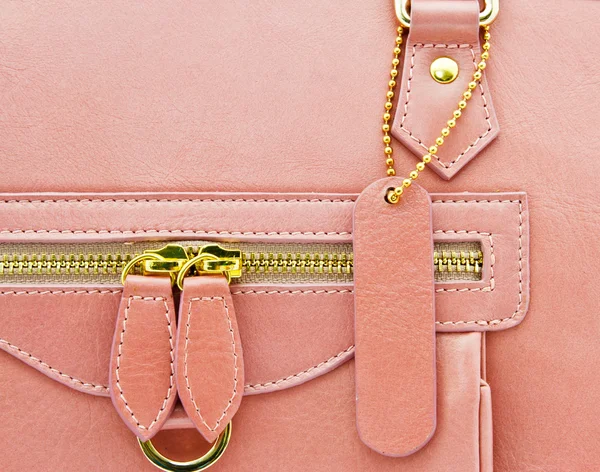 Zip ve bir çanta arka plan etiketi — Stok fotoğraf