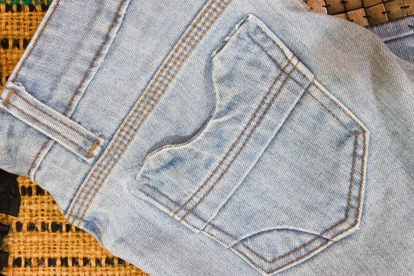 Jeans ficka bakgrund — Stockfoto