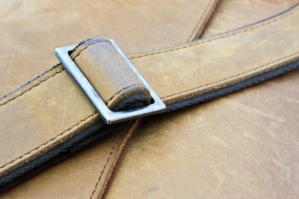 Vintage Leather Bag Close Up — Stock Photo, Image