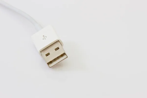 Usb isolato su bianco — Foto Stock