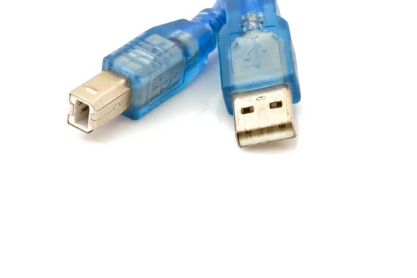 USB isolerad på vit — Stockfoto