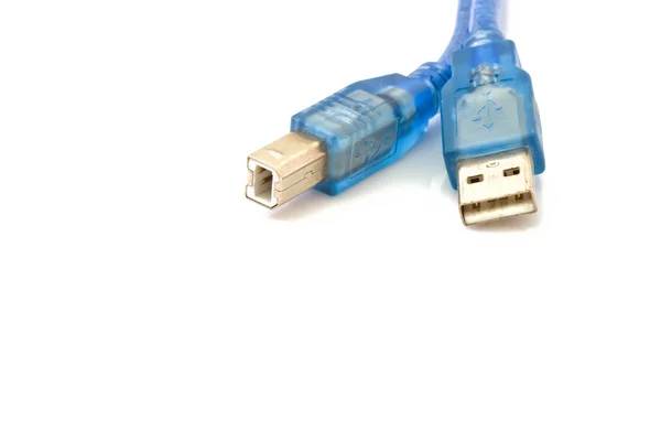 USB isolerad på vit — Stockfoto