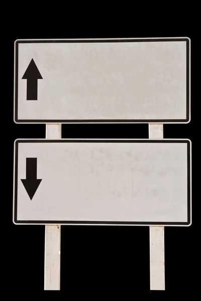 Sign of guide post isolated — Stock Photo, Image
