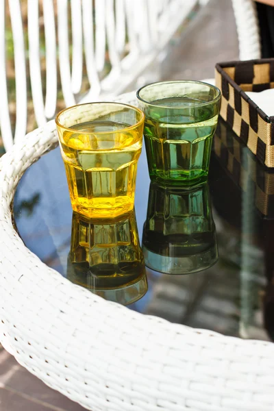 Fresh drinking water on the table — Stock Photo, Image