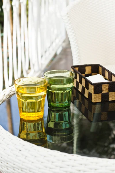 Fresh drinking water on the table — Stock Photo, Image