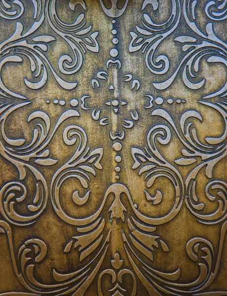 古典的な飾り金の金属板 — ストック写真