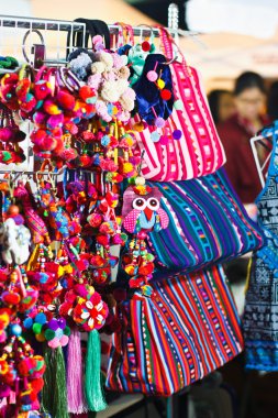 görüntü renkli Tekstil arka plan, parlak katlanmış bez yığını