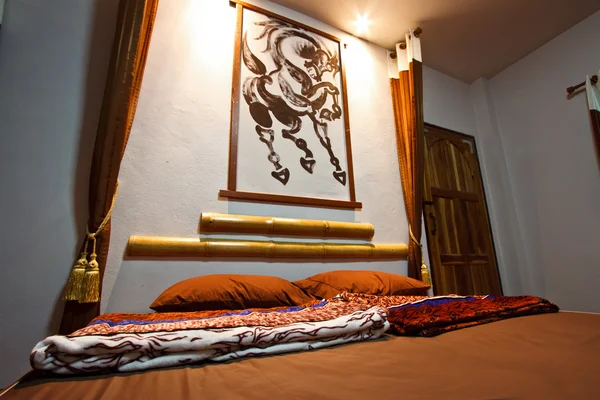 Modern bedroom in hotel — Stock Photo, Image