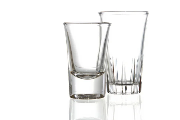 Leeres Glas. isoliert auf weißem Hintergrund — Stockfoto