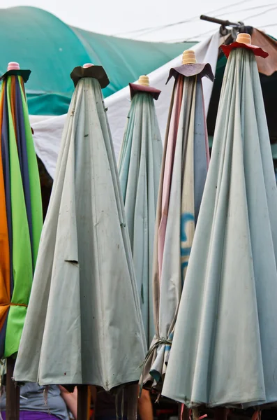 Paraply för bambu — Stockfoto