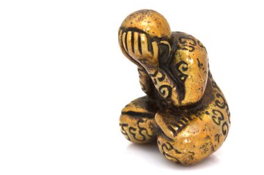 Tay altın buddha heykeli. Buda heykeli Tayland 