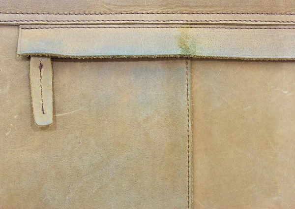 Närbild på läder väska bakgrund — Stockfoto