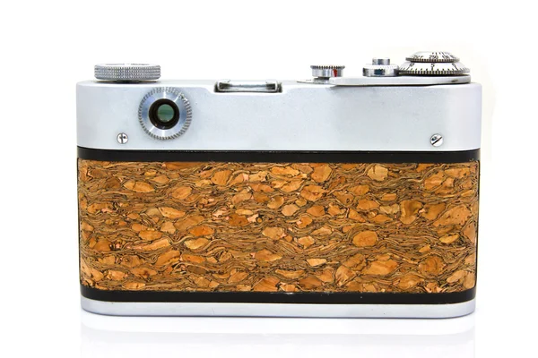 Old used dirty old-fashioned film photocamera — Stock Photo, Image