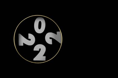 Beyaz arka planda 2022 beyaz numara