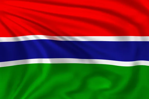 Gambia flag — Stock Photo, Image