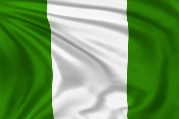 Nigeria flagga — Stockfoto