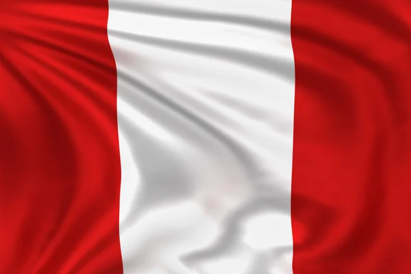 Peru flagga — Stockfoto