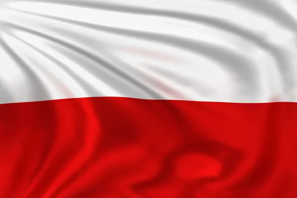 Bandeira Polónia Fotografias De Stock Royalty-Free