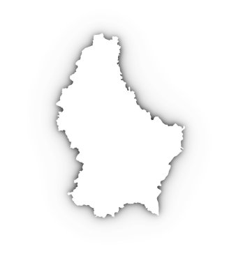 Beyaz Lüksemburg Haritası