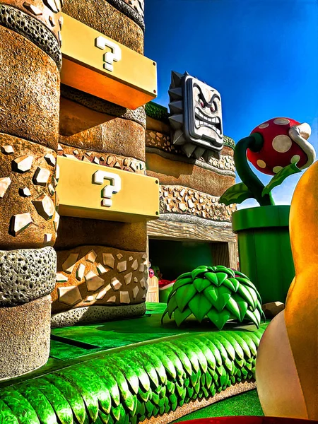 Osaka Japan Apr 2021 Scenery Yoshi Adventure Attraction Super Nintendo — Stock Photo, Image