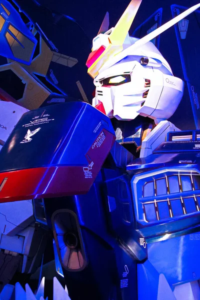 日本东京 2012年5月26日 全长自由公羊 Freedom Gundam 位于东京奥代巴迪维市东京广场 Divercity Tokyo Plaza — 图库照片