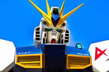 Osaka, Japan - Aug 29 ,2022 - 3.8 ft size GUNDAM RX-93 at GUNDAM NEXT FUTURE in GRAND FRONT OSAKA