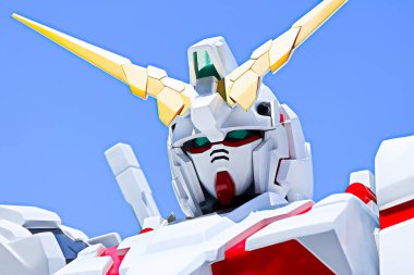 Osaka, Japan - Aug 29 ,2022 - 3.8 ft size GUNDAM RX-93 at GUNDAM NEXT FUTURE in GRAND FRONT OSAKA