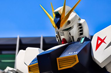 Osaka, Japan - Aug 29 ,2022 - 3.8 ft size GUNDAM RX-93 at GUNDAM NEXT FUTURE in GRAND FRONT OSAKA