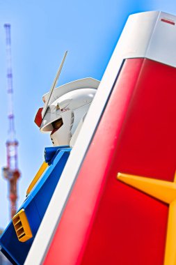 Osaka, Japan - Aug 29 ,2022 - 3.8 ft size GUNDAM RX-93 at GUNDAM NEXT FUTURE in GRAND FRONT OSAKA