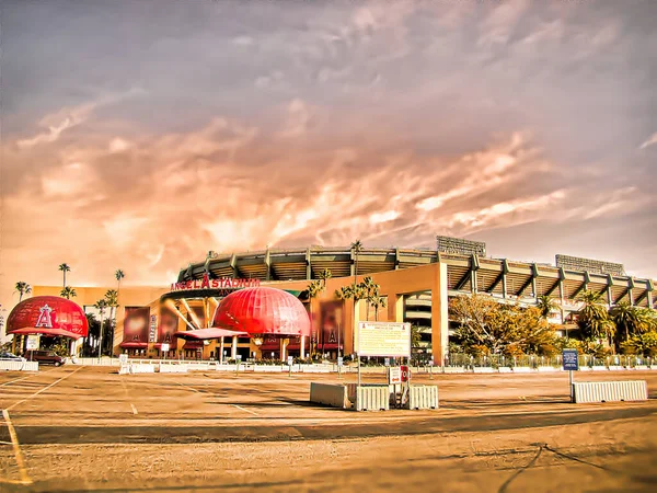 Anaheim Los Angeles Oct 2010 Main Entrance Angel Stadium Major — Fotografia de Stock