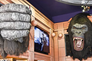 Los Angeles, CA / USA - 26 Kasım 2018: Hollywood 'daki tarihi Balmumu Müzesinin Girişi