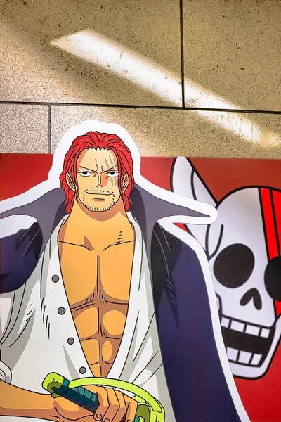 Osaka Japonia Września 2022 Zdjęcie Postaci Anime Shanks One Piece — Zdjęcie stockowe