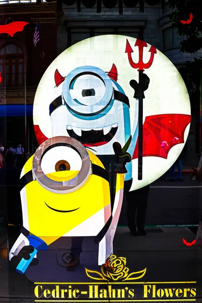 Osaka Japan October 2022 Minions Specially Designed Glass Art Halloween — ストック写真