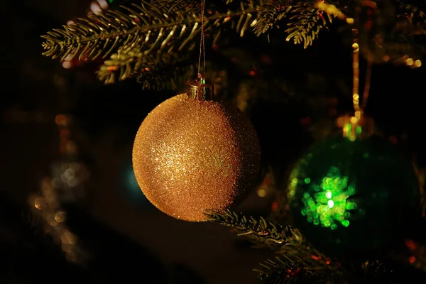 Blue Balloon Hanging Christmas Tree — Stock fotografie