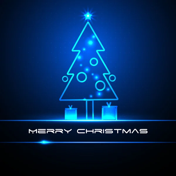 Ekolayzer. Noel ağacı ve hediyeler.