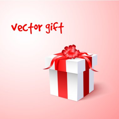 düzenlenebilir vektör çizim işiniz için kırmızı hediye kutusu