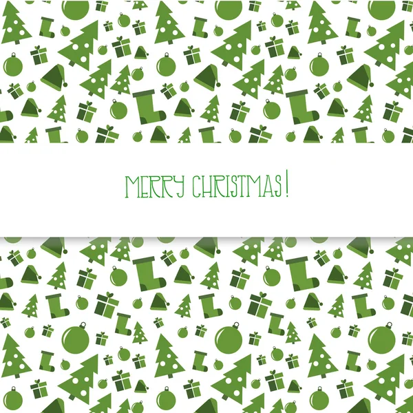 Patrón verde sin costuras. Navidad. Textura. Feliz nuevo año 2014 ! — Vector de stock