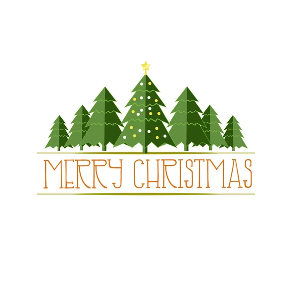 メリークリスマスの背景のベクトルイラスト — ストックベクタ