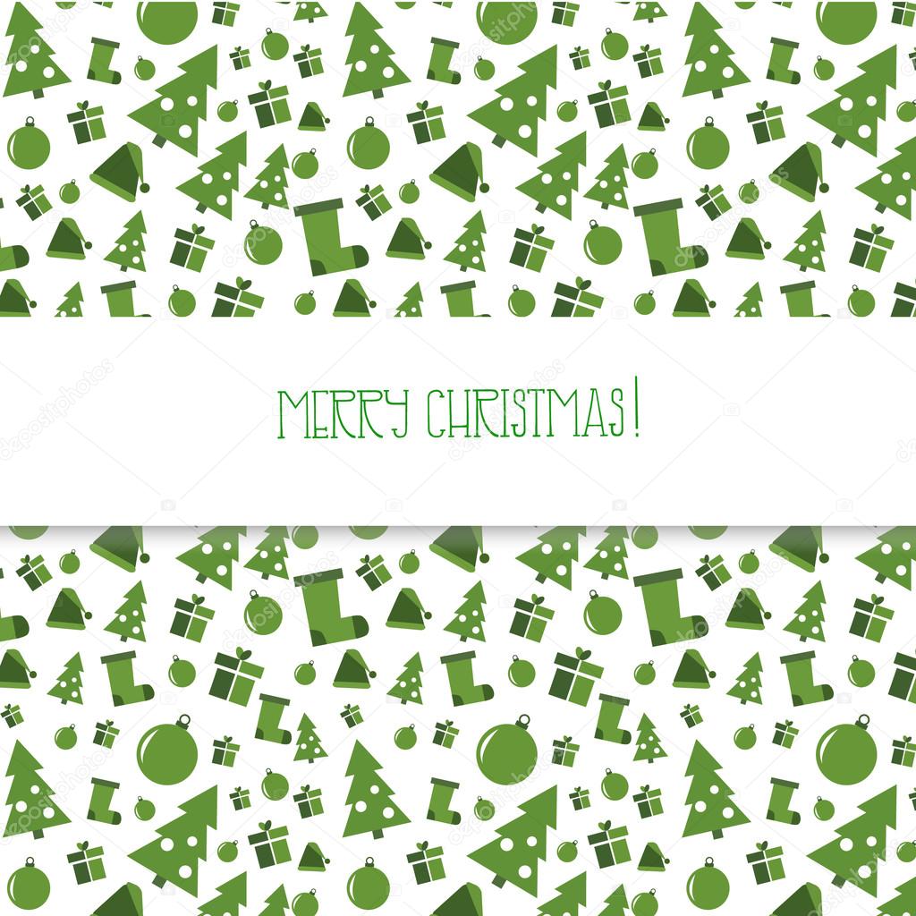 Green seamless pattern. Christmas. Texture. Happy new 2014 year!