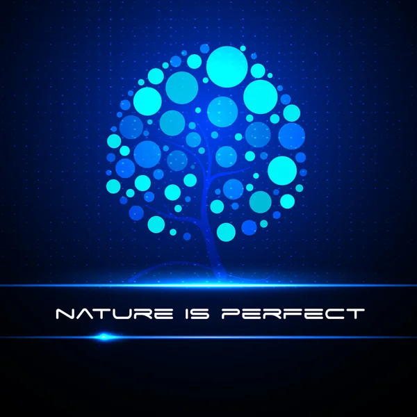 Ekvalizér. strom. Příroda je dokonalá — Stockový vektor