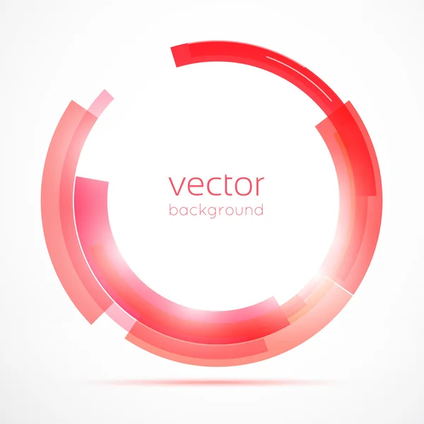 Círculo rojo para su negocio — Vector de stock