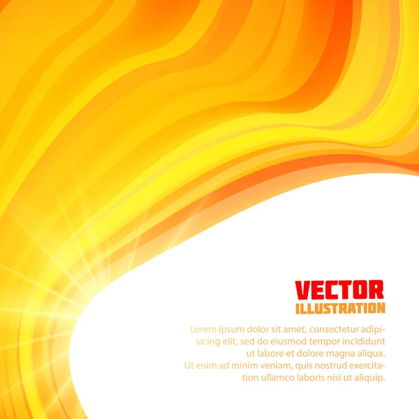 Fond de grotte solaire. Lignes Contexte. Illustration vectorielle pour vos présentations professionnelles. Arrière-plan avec des lignes orange. Illustration colorée abstraite . — Image vectorielle