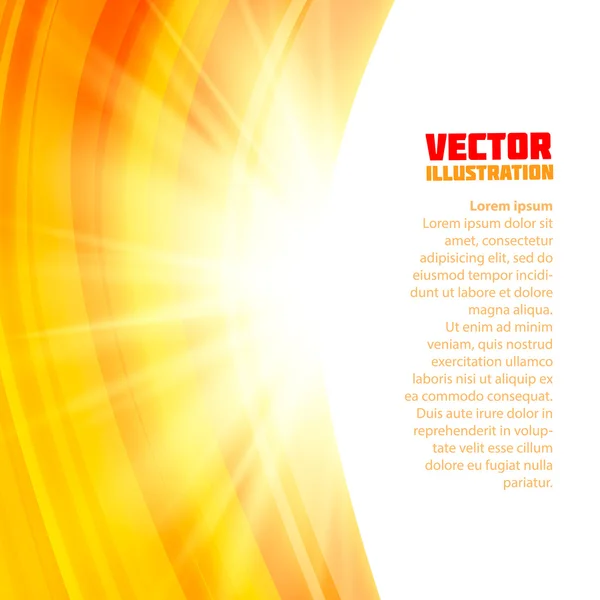 Slunce pozadí jeskyně. řádky pozadí. vektorové ilustrace pro vaše firemní prezentace. pozadí s oranžové čáry. abstraktní barevné ilustrace. — Stockový vektor
