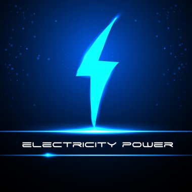 işiniz için ekolayzır teknolojisini. vektör çizim. Yıldırım. elektrik gücü