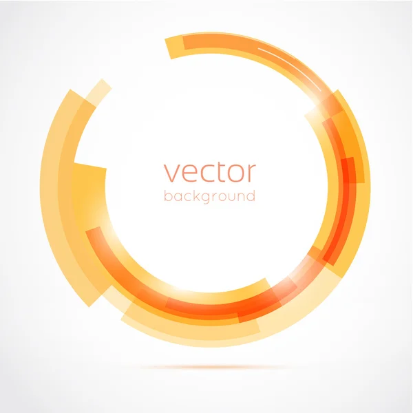 Círculo naranja para su negocio — Vector de stock