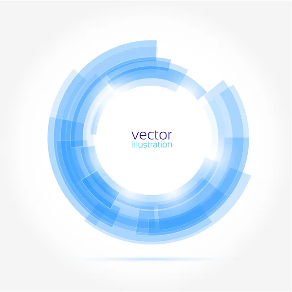 Abstracte blauwe technologie cirkel voor uw bedrijf — Stockvector